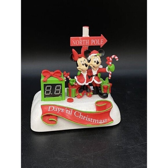 Gemmy DISNEY Mickey Minnie Mouse Talking Christmas Countdown Calendar Holiday